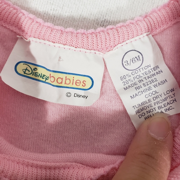 Vintage Baby Girls Dresses Size 3-6 Months Lot Of 4 Pink Yellow Floral Minnie - Picture 3 of 14